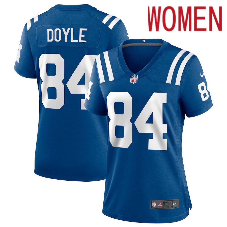 Women Indianapolis Colts #84 Jack Doyle Nike Royal Game NFL Jersey->women nfl jersey->Women Jersey